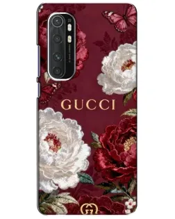 Чохол для Xiaomi Mi Note 10 Lite з картинкою «Gucci — бордові троянди»