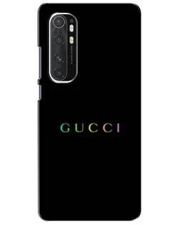 Чохол для Xiaomi Mi Note 10 Lite з картинкою «Gucci — неоновий мінімалізм»