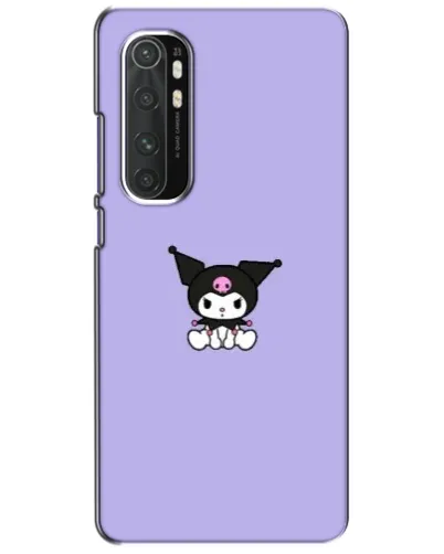 Чехол для Xiaomi Mi Note 10 Lite с картинкой «Kuromi — фиолетовый минимализм»