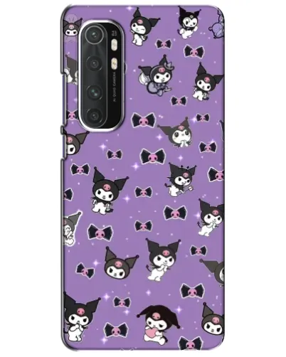 Чехол для Xiaomi Mi Note 10 Lite с картинкой «Kuromi — паттерн»