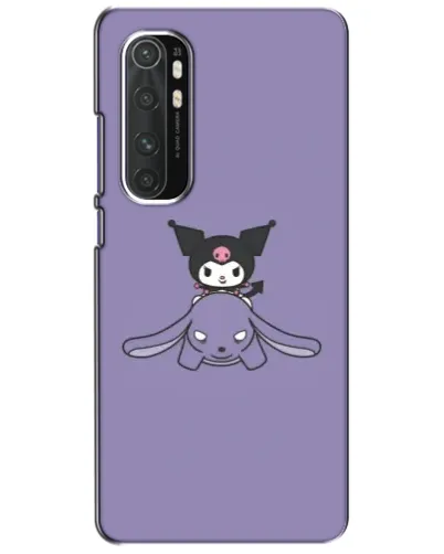 Чехол для Xiaomi Mi Note 10 Lite с картинкой «Kuromi на лиловом фоне»