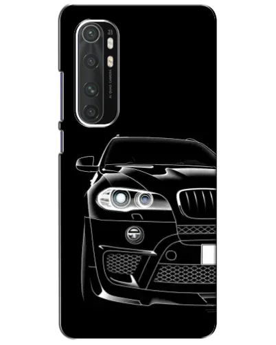 Чехол для Xiaomi Mi Note 10 Lite с картинкой «Темный силуэт BMW»