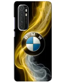 Чехол для Xiaomi Mi Note 10 Lite с картинкой «Золотистый дым BMW»