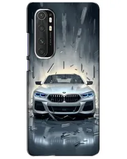 Чехол для Xiaomi Mi Note 10 Lite с картинкой «BMW в свете фар»