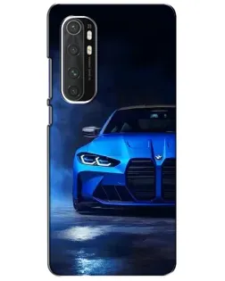 Чехол для Xiaomi Mi Note 10 Lite с картинкой «Голубая BMW M4»
