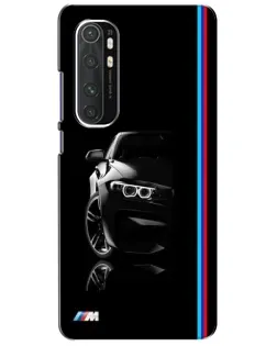 Чехол для Xiaomi Mi Note 10 Lite с картинкой «Силуэт BMW в темноте»