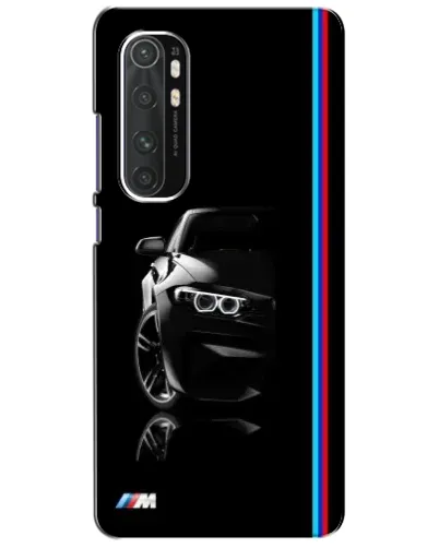 Чехол для Xiaomi Mi Note 10 Lite с картинкой «Силуэт BMW в темноте»