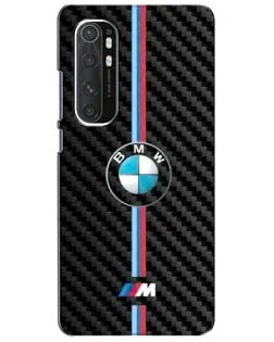 Чехол для Xiaomi Mi Note 10 Lite с картинкой «Эмблема BMW и карбон»