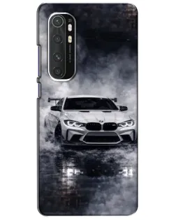 Чехол для Xiaomi Mi Note 10 Lite с картинкой «BMW сквозь туман»