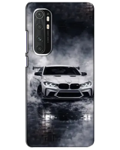 Чехол для Xiaomi Mi Note 10 Lite с картинкой «BMW сквозь туман»