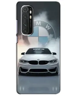 Чохол для Xiaomi Mi Note 10 Lite з картинкою «BMW в білому диму»