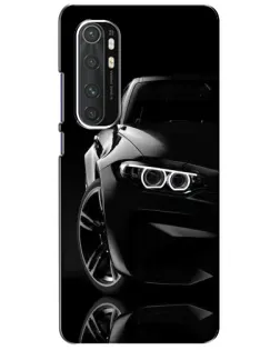 Чохол для Xiaomi Mi Note 10 Lite з картинкою «Чорна BMW — профіль»