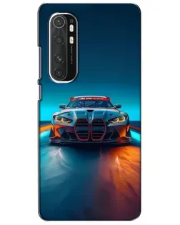 Чохол для Xiaomi Mi Note 10 Lite з картинкою «BMW — вогні неону»
