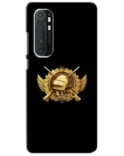 Чохол для Xiaomi Mi Note 10 Lite з картинкою «PUBG — помаранчевий градієнт»