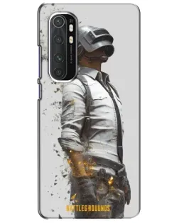 Чехол для Xiaomi Mi Note 10 Lite с картинкой «PUBG — боец в пыли»