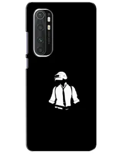 Чехол для Xiaomi Mi Note 10 Lite с картинкой «PUBG — белый шлем»