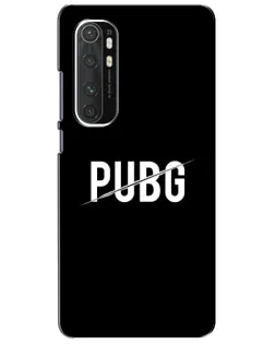 Чехол для Xiaomi Mi Note 10 Lite с картинкой «PUBG — белый логотип»
