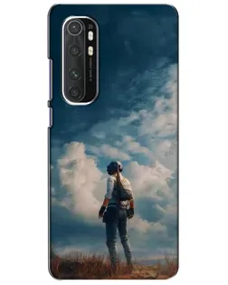 Чехол для Xiaomi Mi Note 10 Lite с картинкой «Герой PUBG на скале»