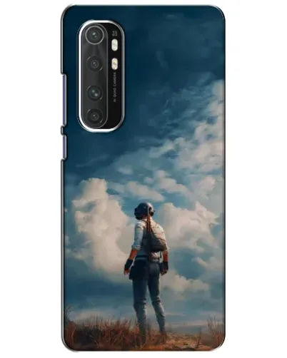 Чехол для Xiaomi Mi Note 10 Lite с картинкой «Герой PUBG на скале»