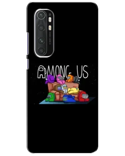 Чехол для Xiaomi Mi Note 10 Lite с картинкой «Логотип Among Us»