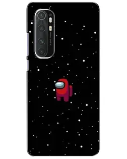 Чехол для Xiaomi Mi Note 10 Lite с картинкой «Красный Among Us»