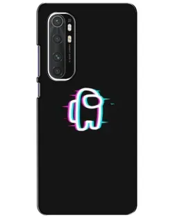 Чехол для Xiaomi Mi Note 10 Lite с картинкой «Among Us неон»