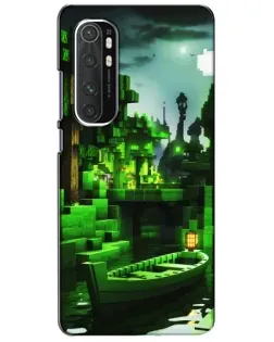 Чохол для Xiaomi Mi Note 10 Lite з картинкою «Minecraft лісовий пейзаж»