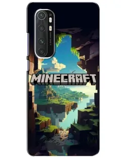 Чохол для Xiaomi Mi Note 10 Lite з картинкою «Печера Майнкрафт»