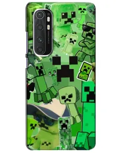 Чохол для Xiaomi Mi Note 10 Lite з картинкою «Кріпери Minecraft»