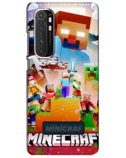 Чохол для Xiaomi Mi Note 10 Lite з картинкою «Minecraft герої гри»