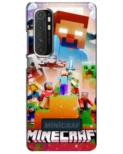 Чехол для Xiaomi Mi Note 10 Lite с картинкой «Minecraft герои игры»