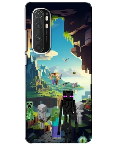 Чехол для Xiaomi Mi Note 10 Lite с картинкой «Эндермен в лесу»