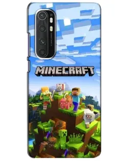 Чехол для Xiaomi Mi Note 10 Lite с картинкой «Minecraft классический мир»
