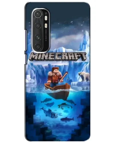 Чехол для Xiaomi Mi Note 10 Lite с картинкой «Minecraft ледяной мир»