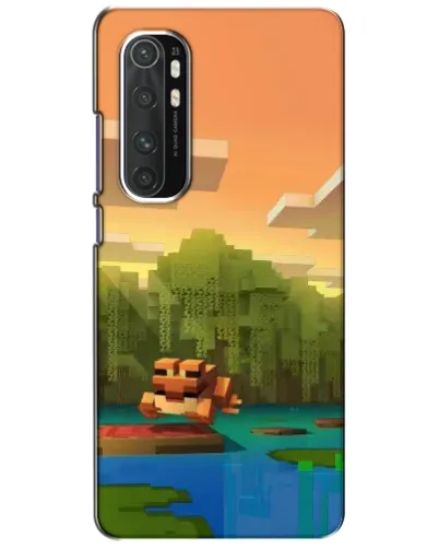 Чехол для Xiaomi Mi Note 10 Lite с картинкой «Майнкрафт закат солнца»