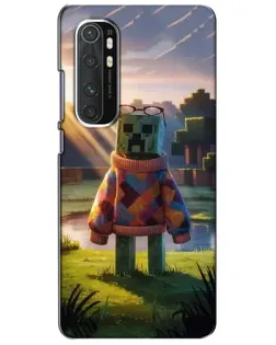 Чехол для Xiaomi Mi Note 10 Lite с картинкой «Крипер в свитере»