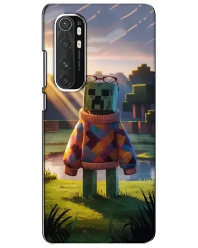 Чехол для Xiaomi Mi Note 10 Lite с картинкой «Крипер в свитере»