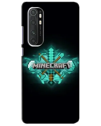 Чехол для Xiaomi Mi Note 10 Lite с картинкой «Minecraft Diamond лого»