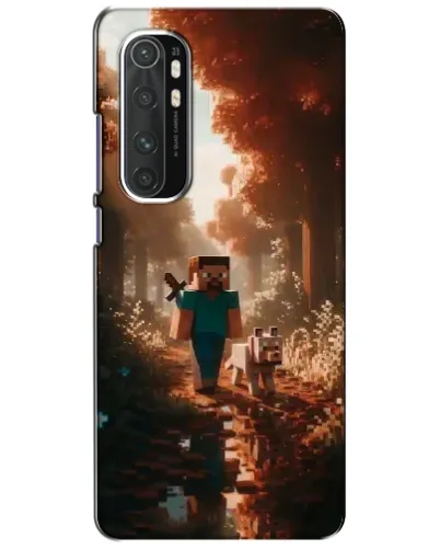 Чехол для Xiaomi Mi Note 10 Lite с картинкой «Стив в лесу»