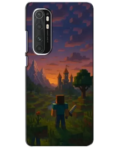 Чехол для Xiaomi Mi Note 10 Lite с картинкой «Стив у башни»