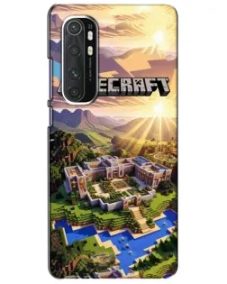 Чехол для Xiaomi Mi Note 10 Lite с картинкой «Minecraft панорама»