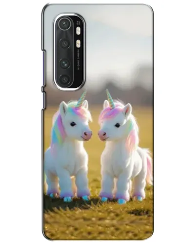 Чехол для Xiaomi Mi Note 10 Lite с картинкой «Пара единорогов»