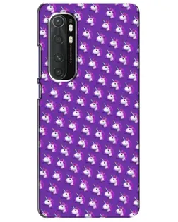 Чехол для Xiaomi Mi Note 10 Lite с картинкой «Единороги на фиолетовом»