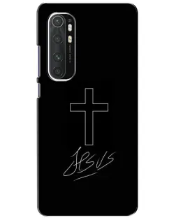 Чохол для Xiaomi Mi Note 10 Lite з картинкою «Графічний хрест Jesus»