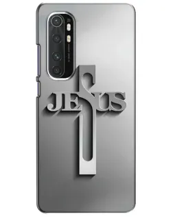 Чохол для Xiaomi Mi Note 10 Lite з картинкою «Металевий хрест Jesus»