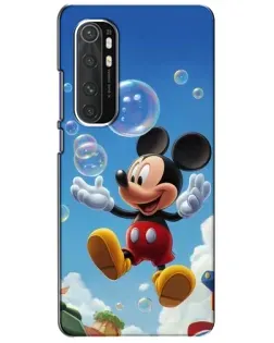 Чехол для Xiaomi Mi Note 10 Lite с картинкой «Mickey и мыльные пузыри»