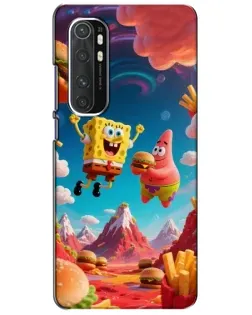 Чехол для Xiaomi Mi Note 10 Lite с картинкой «Космический фастфуд»