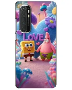 Чехол для Xiaomi Mi Note 10 Lite с картинкой «Губка Боб Патрик»