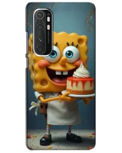Чехол для Xiaomi Mi Note 10 Lite с картинкой «Повар Спанч Боб»