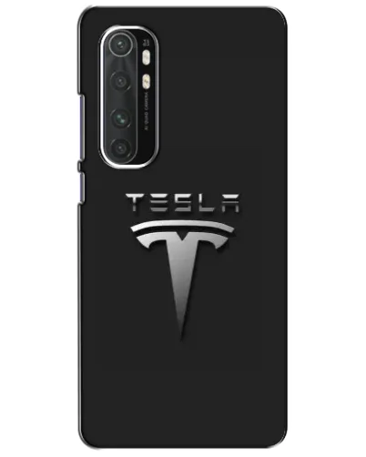 Чехол для Xiaomi Mi Note 10 Lite с картинкой «Стальной логотип Tesla»